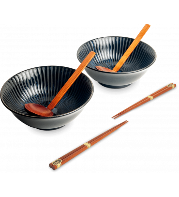 Ramen Bowl Set Kaigara Blauw