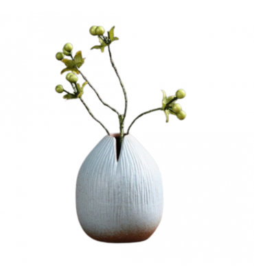 Ikebana - Pyrena - vaas - handgemaakt - Blauw